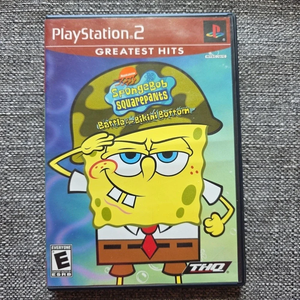 SpongeBob SquarePants: Battle for Bikini Bottom (PlayStation 2, 2003) Pre-Owned